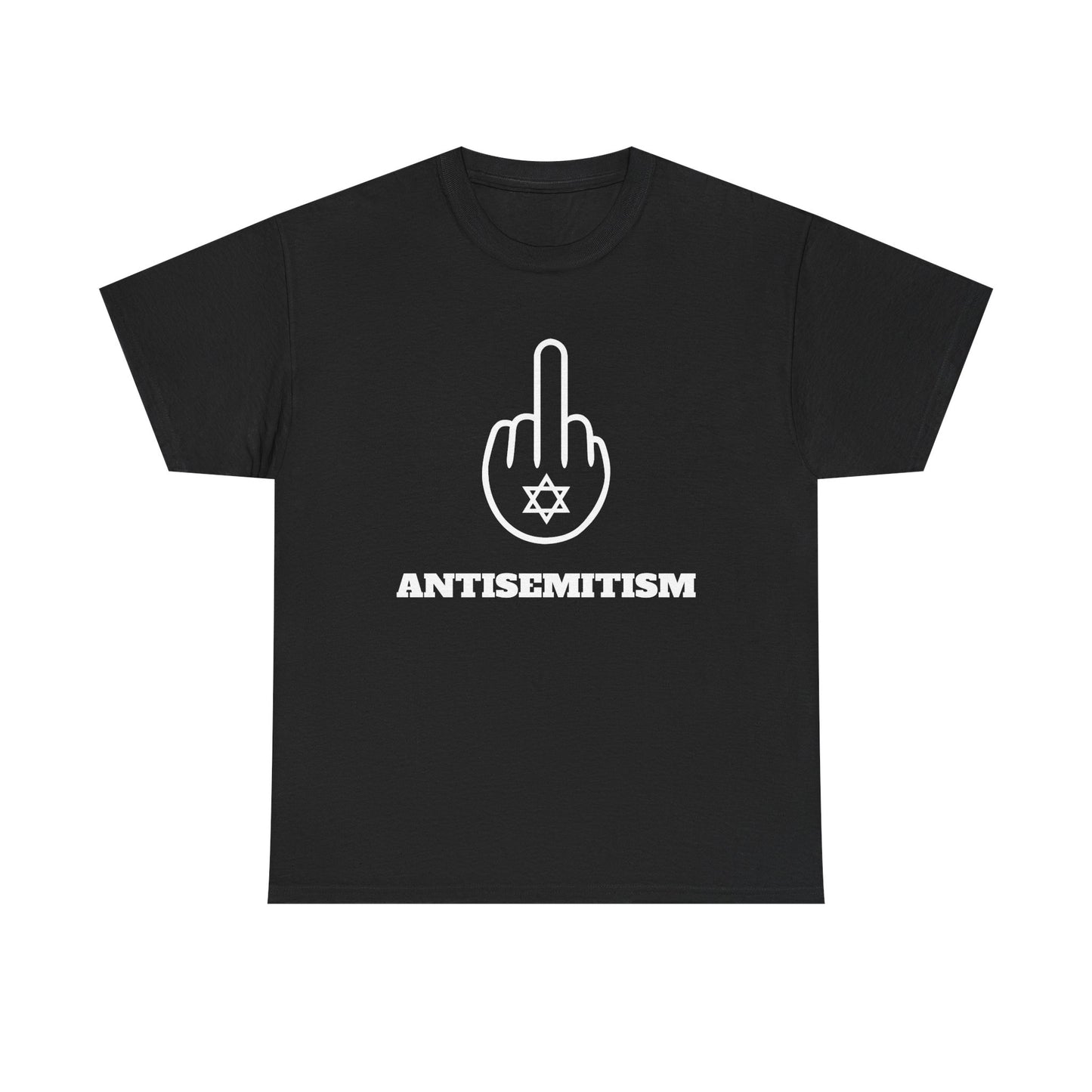 Unisex Heavy Cotton Tee - F Antisemitism - Star of David