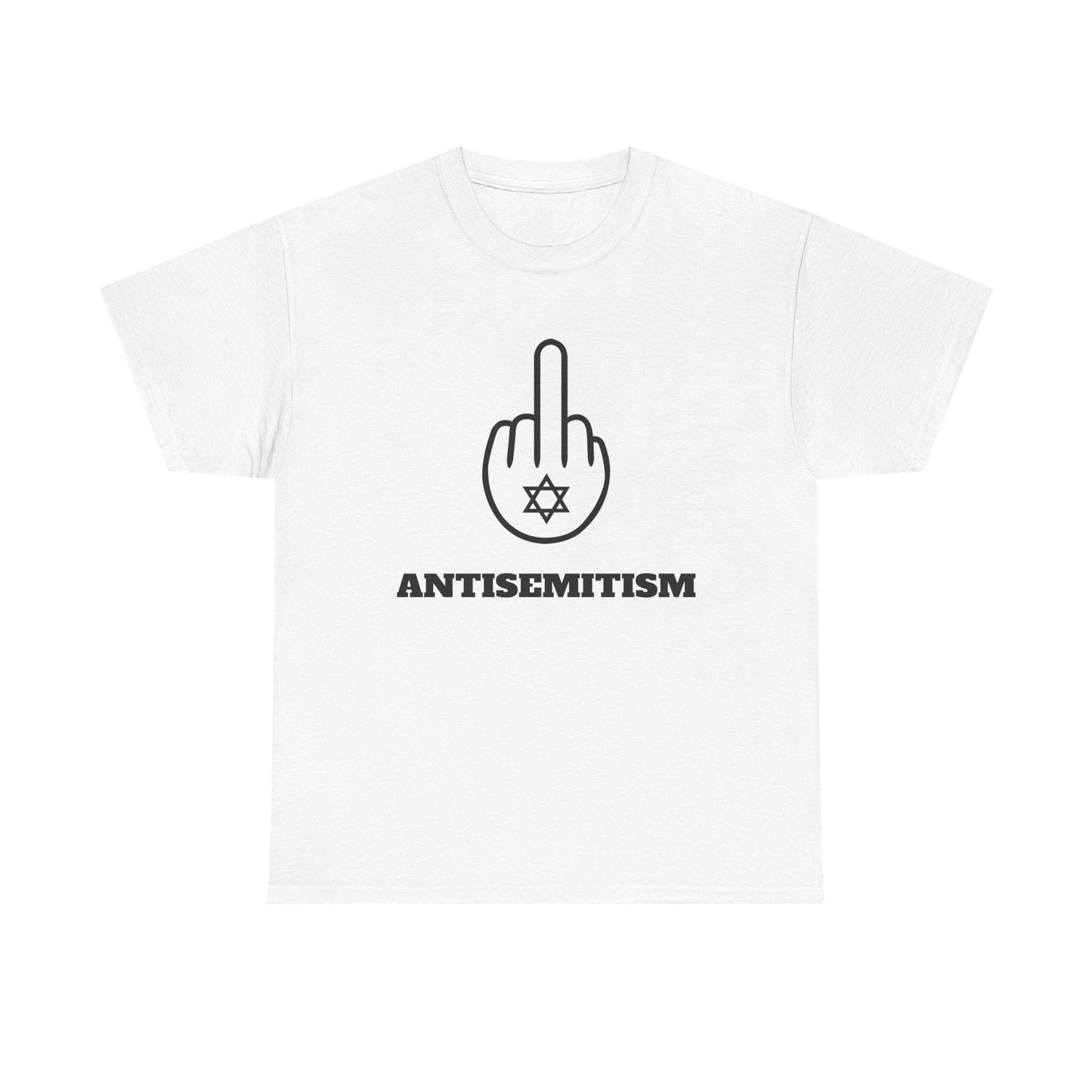 Unisex Heavy Cotton Tee - F Antisemitism - Star of David