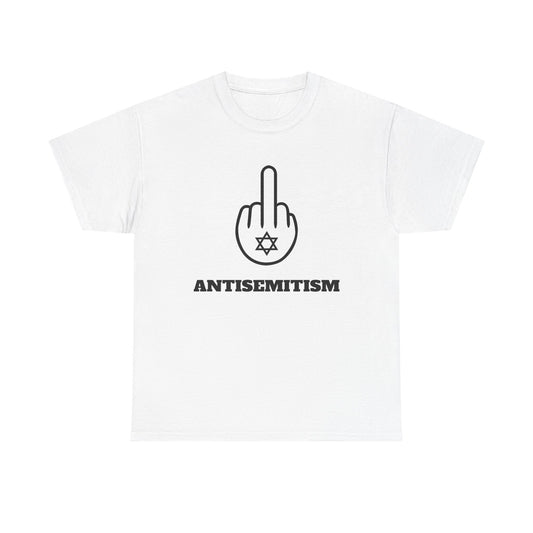 Unisex Heavy Cotton Tee - F Antisemitism - Star of David